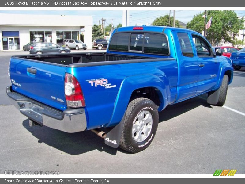 Speedway Blue Metallic / Graphite Gray 2009 Toyota Tacoma V6 TRD Access Cab 4x4