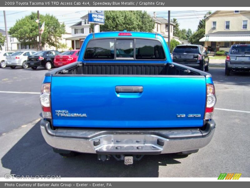 Speedway Blue Metallic / Graphite Gray 2009 Toyota Tacoma V6 TRD Access Cab 4x4
