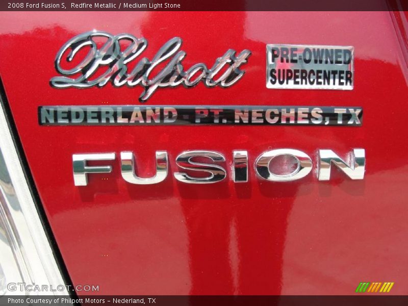 Redfire Metallic / Medium Light Stone 2008 Ford Fusion S