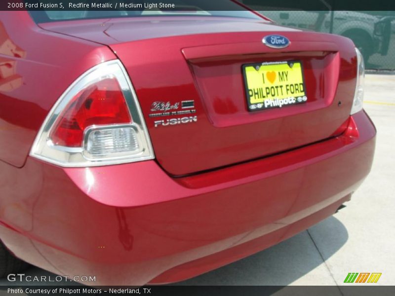 Redfire Metallic / Medium Light Stone 2008 Ford Fusion S