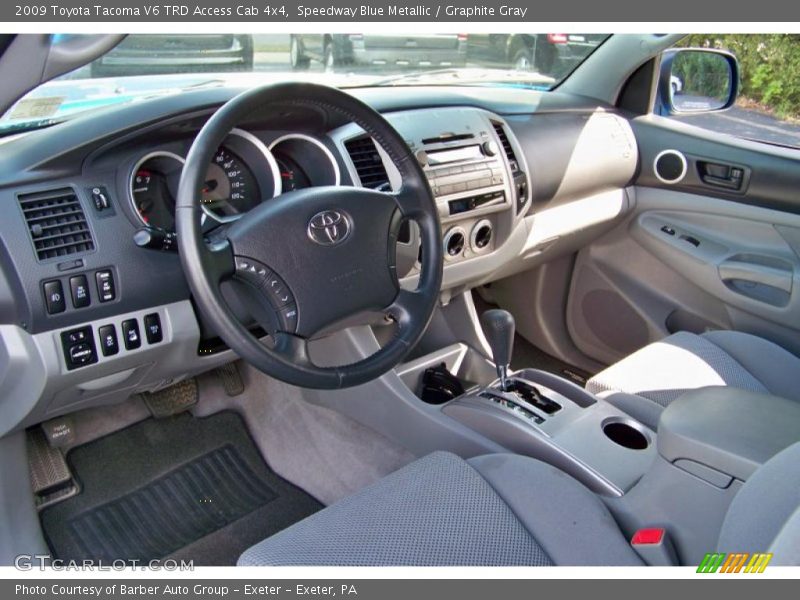 Speedway Blue Metallic / Graphite Gray 2009 Toyota Tacoma V6 TRD Access Cab 4x4