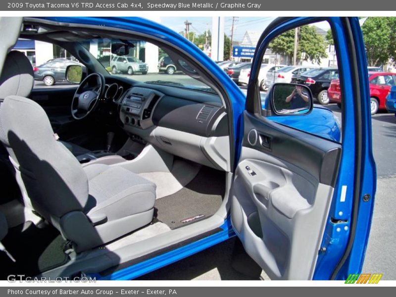 Speedway Blue Metallic / Graphite Gray 2009 Toyota Tacoma V6 TRD Access Cab 4x4