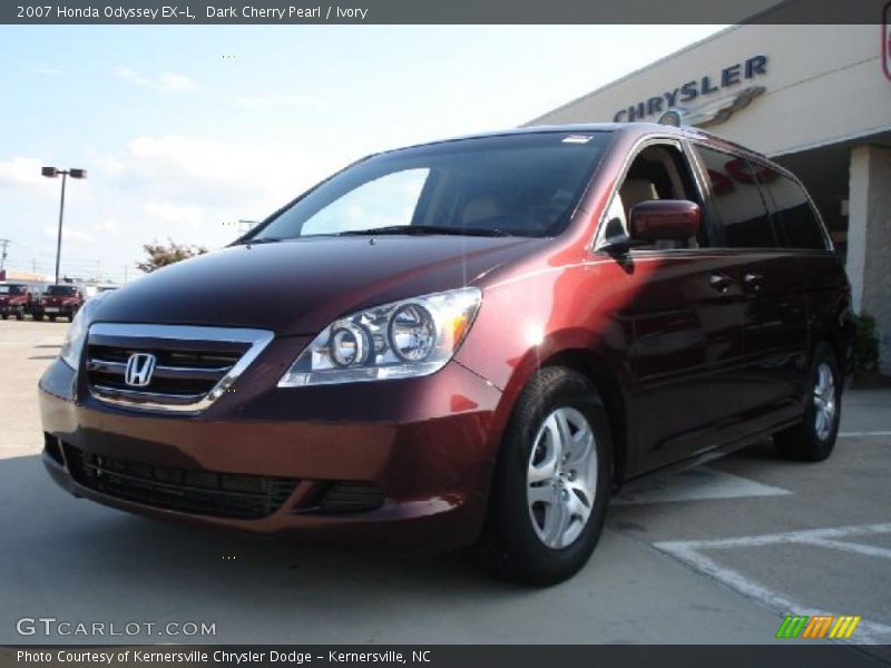 Dark Cherry Pearl / Ivory 2007 Honda Odyssey EX-L