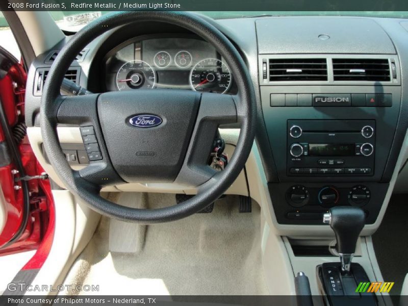 Redfire Metallic / Medium Light Stone 2008 Ford Fusion S