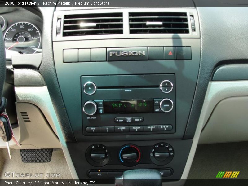 Redfire Metallic / Medium Light Stone 2008 Ford Fusion S