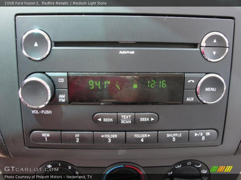 Redfire Metallic / Medium Light Stone 2008 Ford Fusion S