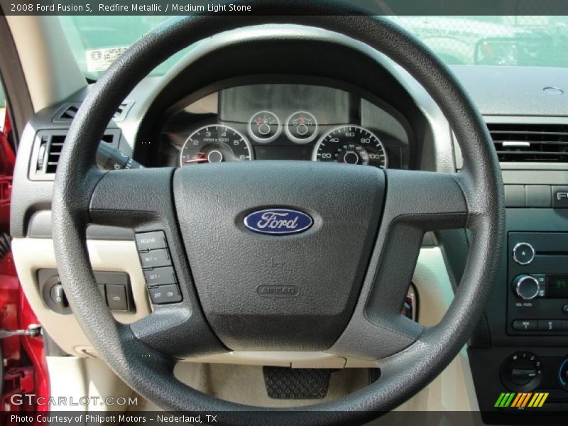 Redfire Metallic / Medium Light Stone 2008 Ford Fusion S
