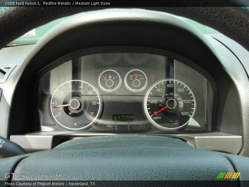 Redfire Metallic / Medium Light Stone 2008 Ford Fusion S