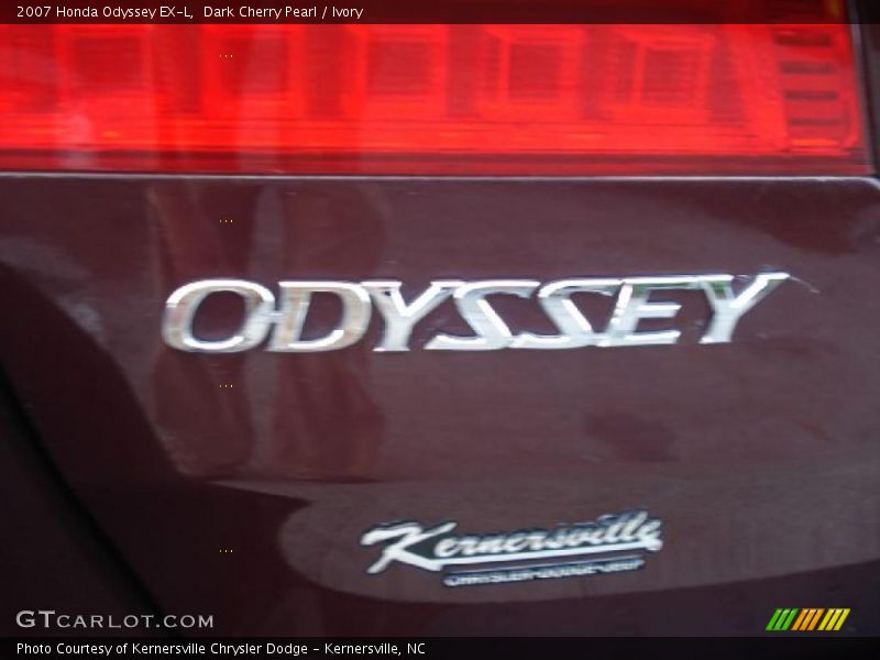 Dark Cherry Pearl / Ivory 2007 Honda Odyssey EX-L