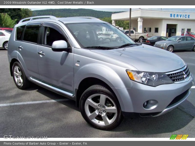 Cool Silver Metallic / Black 2009 Mitsubishi Outlander XLS 4WD
