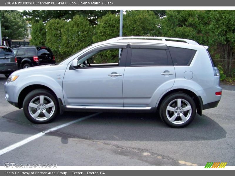 Cool Silver Metallic / Black 2009 Mitsubishi Outlander XLS 4WD