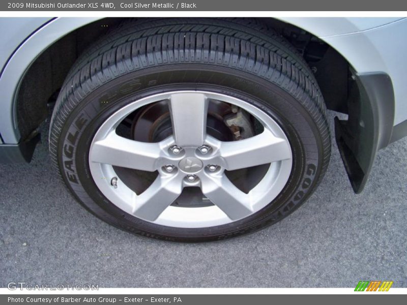 Cool Silver Metallic / Black 2009 Mitsubishi Outlander XLS 4WD