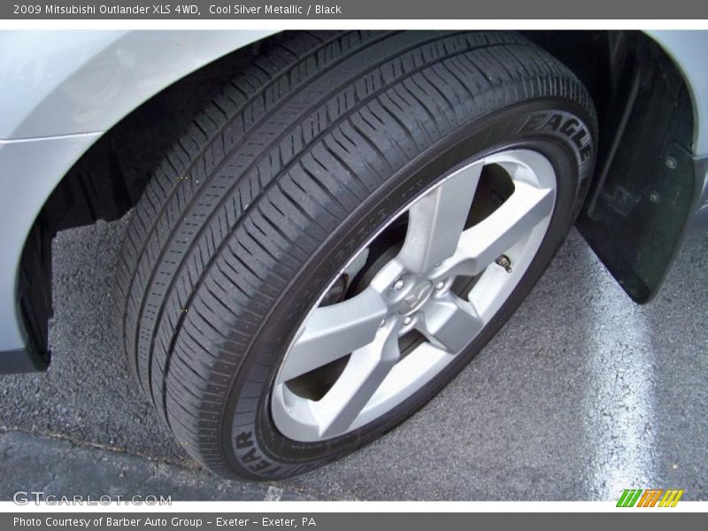 Cool Silver Metallic / Black 2009 Mitsubishi Outlander XLS 4WD