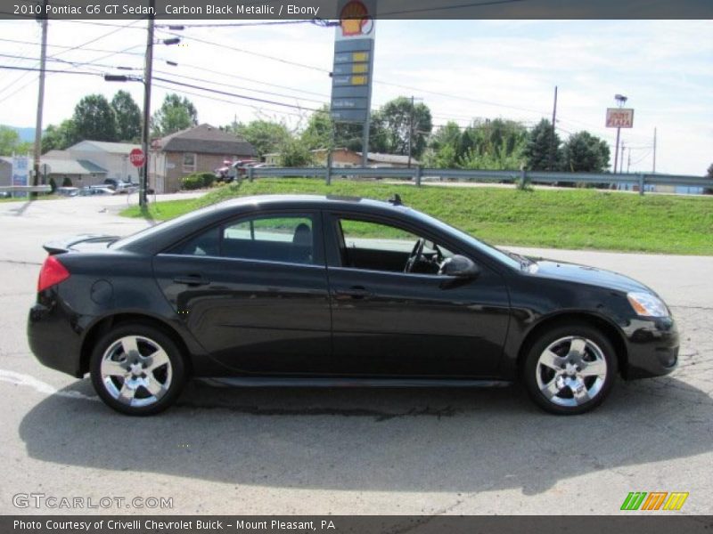 Carbon Black Metallic / Ebony 2010 Pontiac G6 GT Sedan