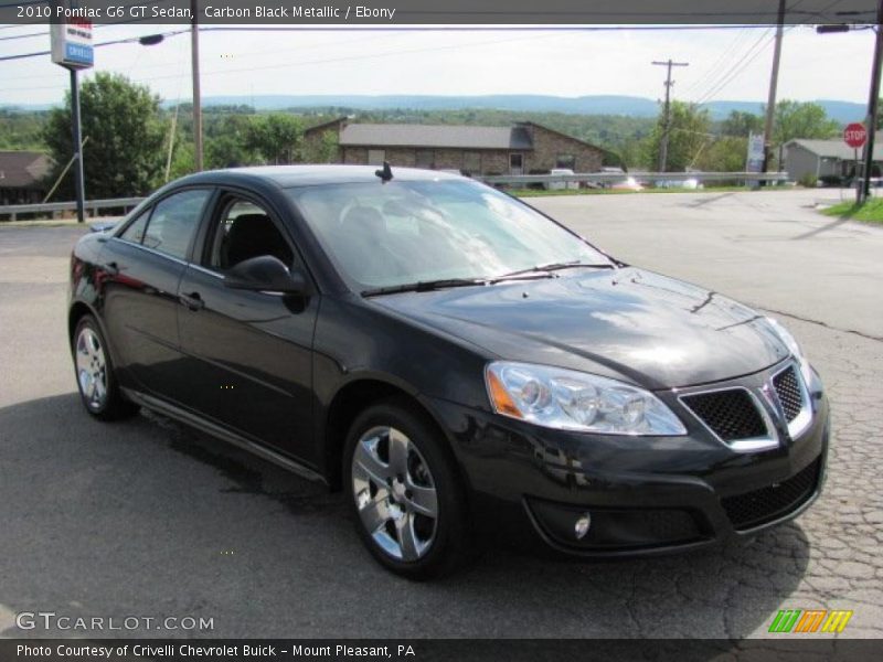 Carbon Black Metallic / Ebony 2010 Pontiac G6 GT Sedan