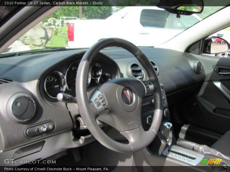 Carbon Black Metallic / Ebony 2010 Pontiac G6 GT Sedan