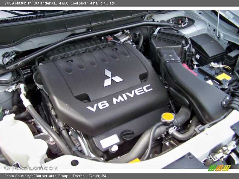 Cool Silver Metallic / Black 2009 Mitsubishi Outlander XLS 4WD