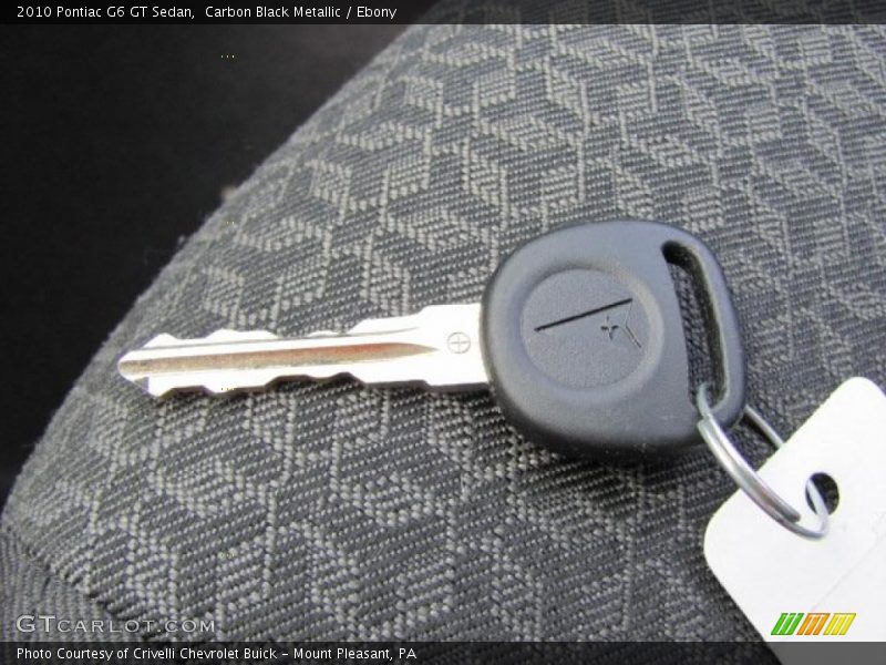 Carbon Black Metallic / Ebony 2010 Pontiac G6 GT Sedan