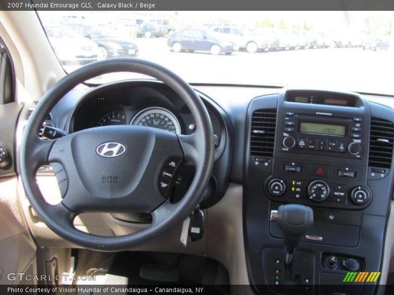 Galaxy Black / Beige 2007 Hyundai Entourage GLS