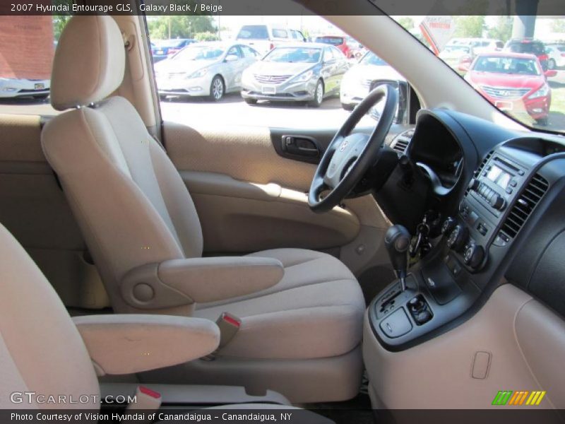 Galaxy Black / Beige 2007 Hyundai Entourage GLS