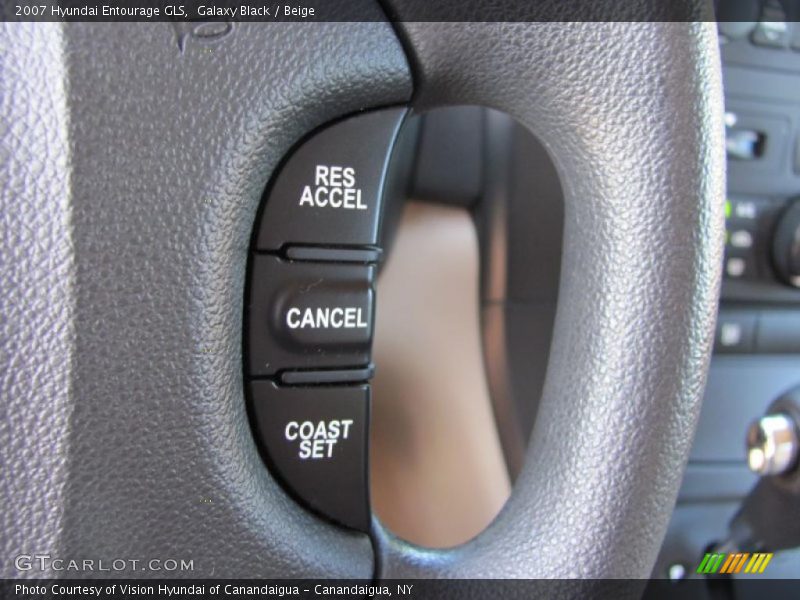 Galaxy Black / Beige 2007 Hyundai Entourage GLS