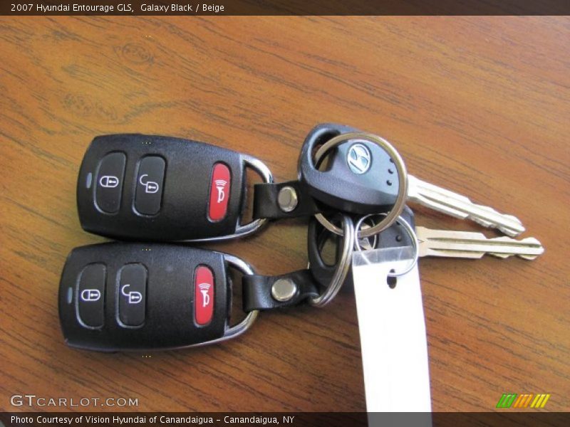 Galaxy Black / Beige 2007 Hyundai Entourage GLS