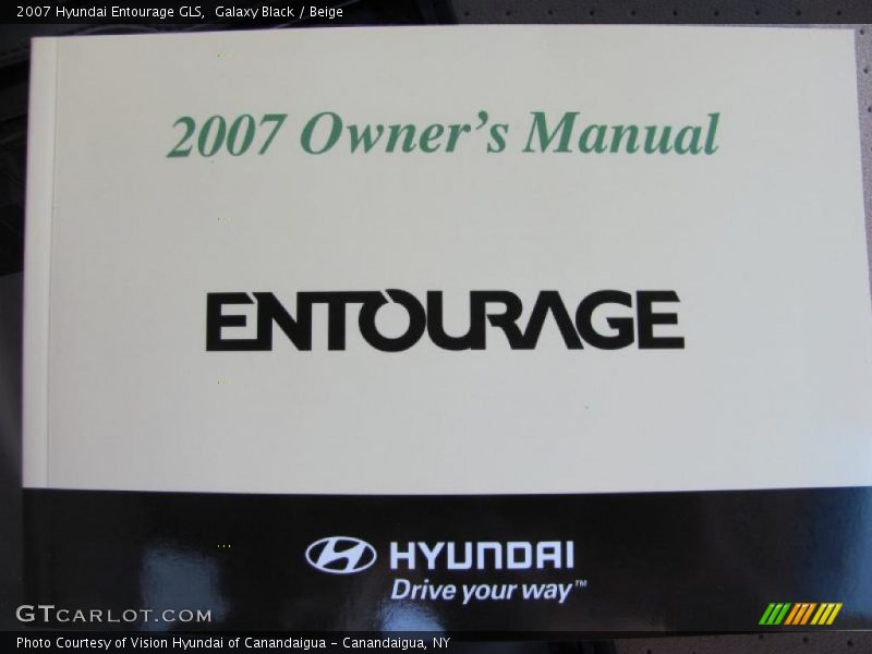 Galaxy Black / Beige 2007 Hyundai Entourage GLS