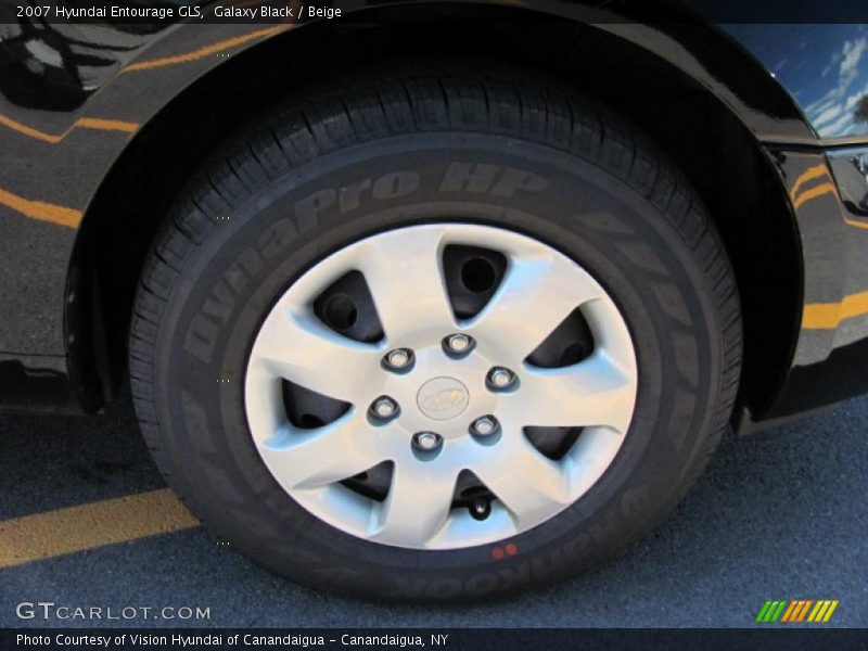 Galaxy Black / Beige 2007 Hyundai Entourage GLS