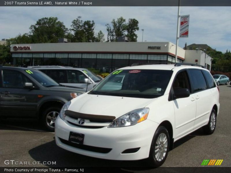 Natural White / Taupe 2007 Toyota Sienna LE AWD