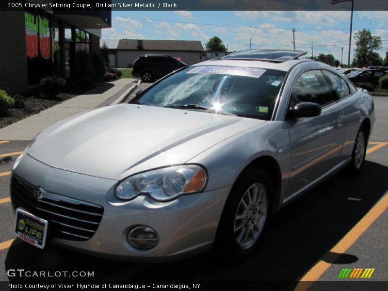 Brilliant Silver Metallic / Black 2005 Chrysler Sebring Coupe