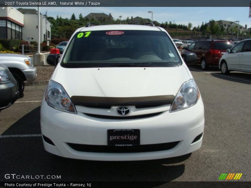 Natural White / Taupe 2007 Toyota Sienna LE AWD