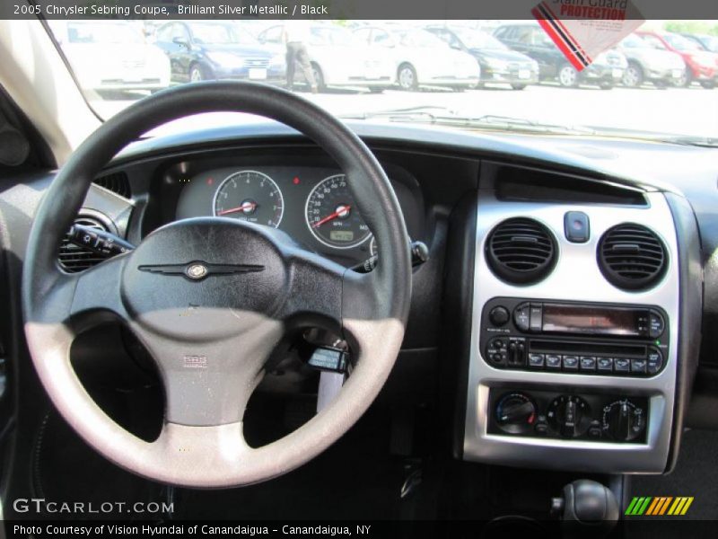 Brilliant Silver Metallic / Black 2005 Chrysler Sebring Coupe