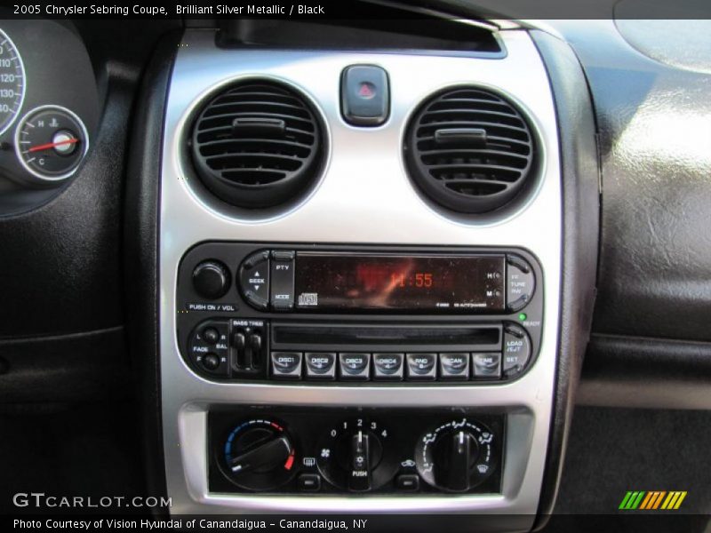 Brilliant Silver Metallic / Black 2005 Chrysler Sebring Coupe