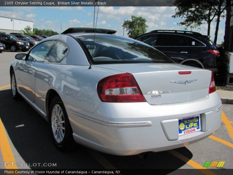 Brilliant Silver Metallic / Black 2005 Chrysler Sebring Coupe