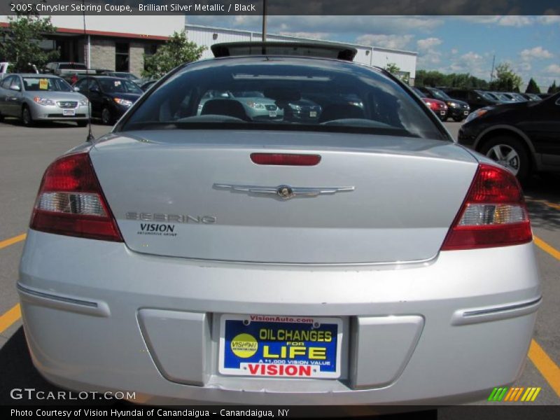 Brilliant Silver Metallic / Black 2005 Chrysler Sebring Coupe