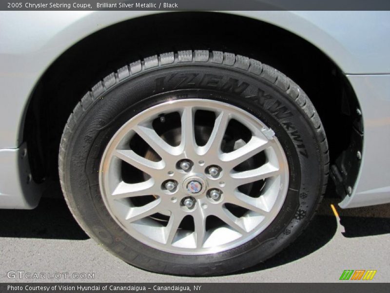 Brilliant Silver Metallic / Black 2005 Chrysler Sebring Coupe