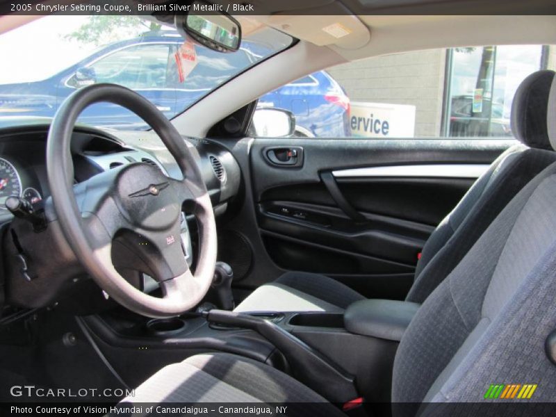 Brilliant Silver Metallic / Black 2005 Chrysler Sebring Coupe