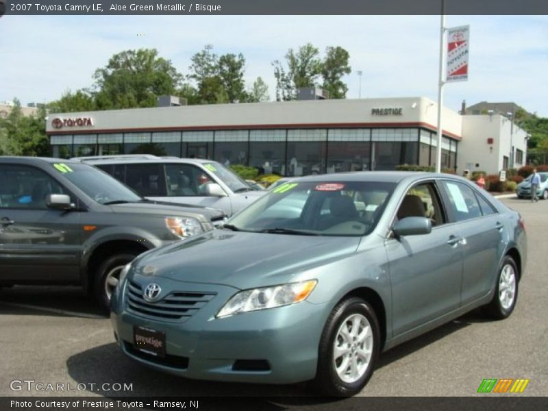 Aloe Green Metallic / Bisque 2007 Toyota Camry LE