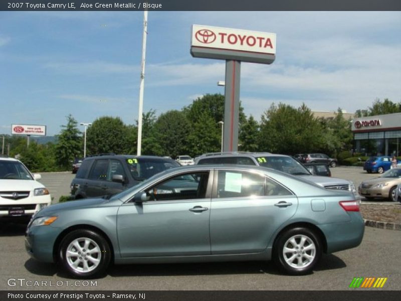 Aloe Green Metallic / Bisque 2007 Toyota Camry LE