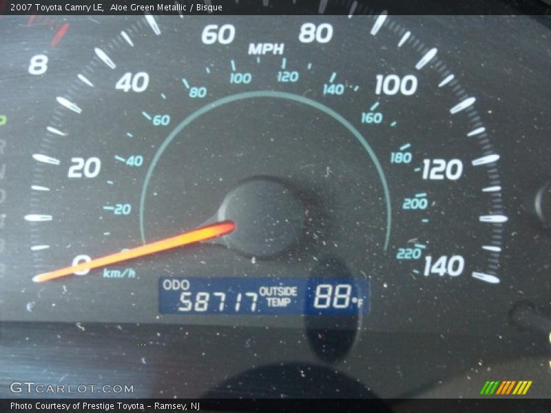 Aloe Green Metallic / Bisque 2007 Toyota Camry LE