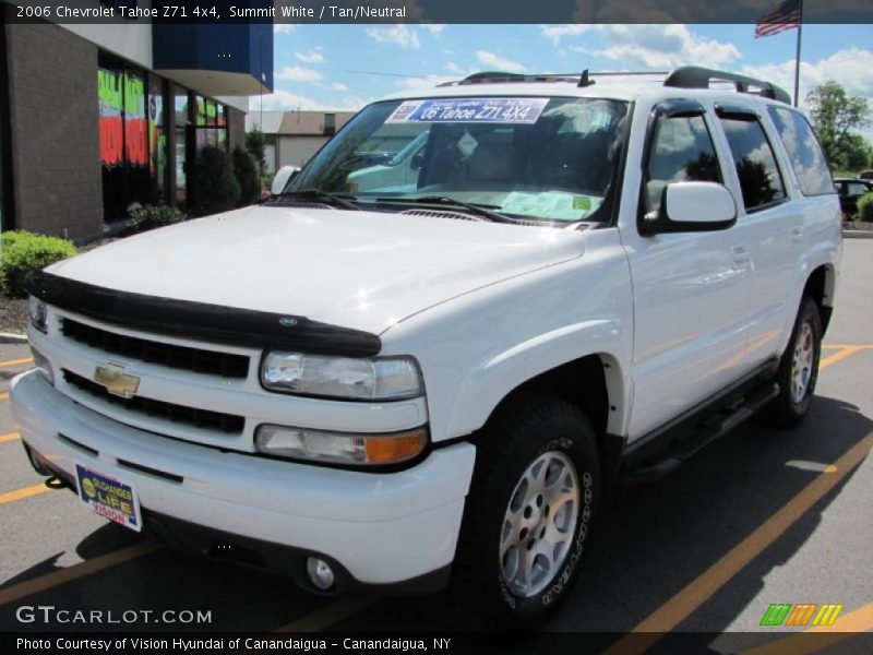 Summit White / Tan/Neutral 2006 Chevrolet Tahoe Z71 4x4