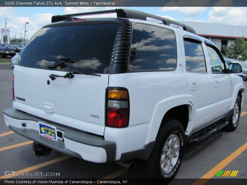 Summit White / Tan/Neutral 2006 Chevrolet Tahoe Z71 4x4