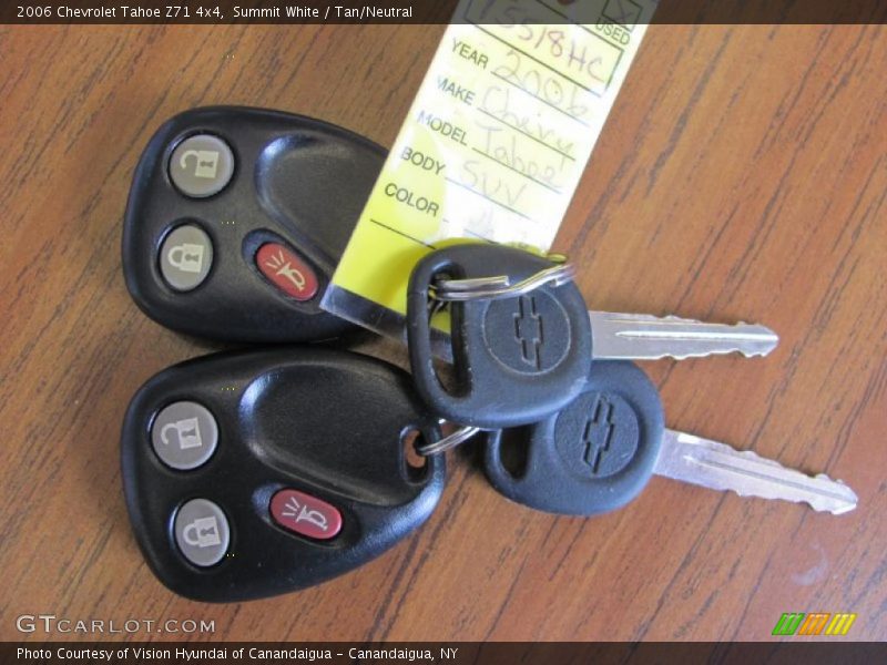 Summit White / Tan/Neutral 2006 Chevrolet Tahoe Z71 4x4
