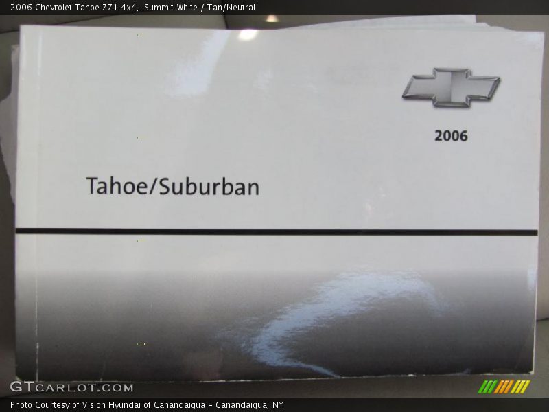 Summit White / Tan/Neutral 2006 Chevrolet Tahoe Z71 4x4