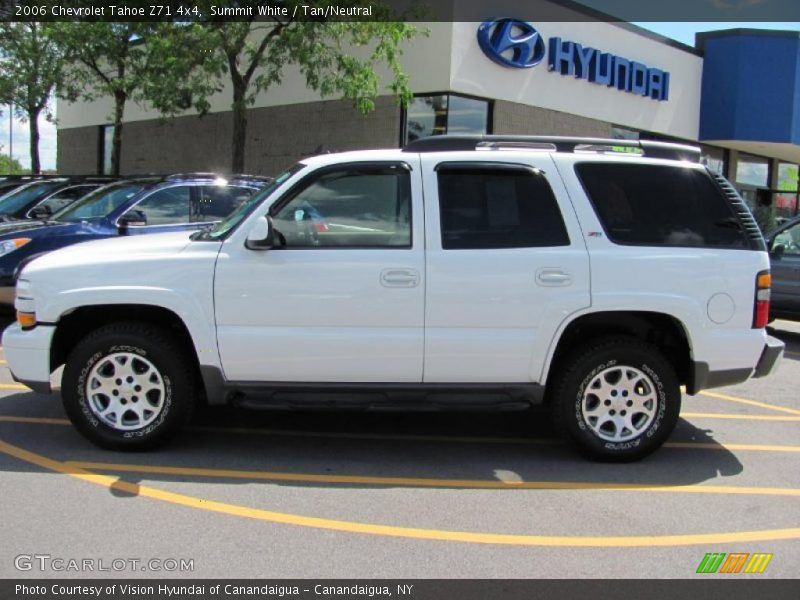 Summit White / Tan/Neutral 2006 Chevrolet Tahoe Z71 4x4