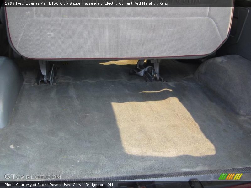 Electric Current Red Metallic / Gray 1993 Ford E Series Van E150 Club Wagon Passenger