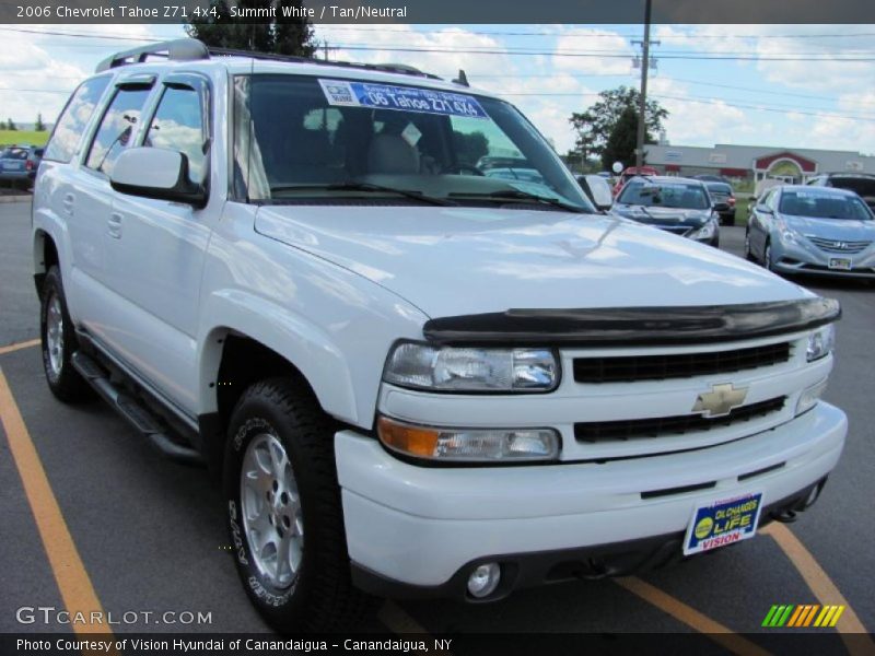 Summit White / Tan/Neutral 2006 Chevrolet Tahoe Z71 4x4