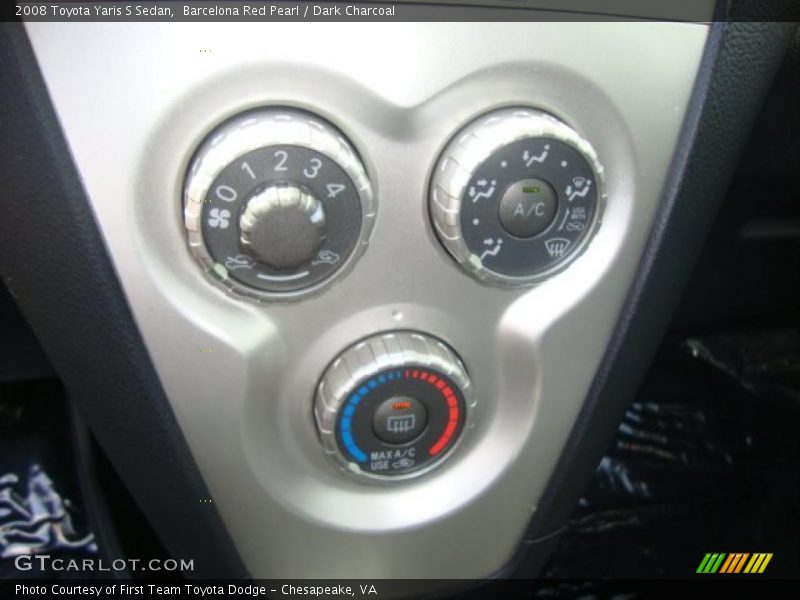 Barcelona Red Pearl / Dark Charcoal 2008 Toyota Yaris S Sedan