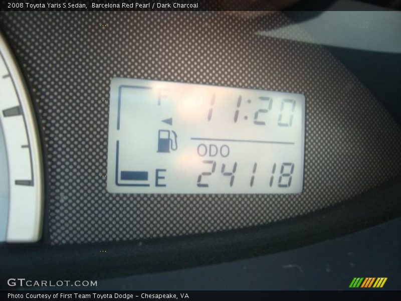 Barcelona Red Pearl / Dark Charcoal 2008 Toyota Yaris S Sedan