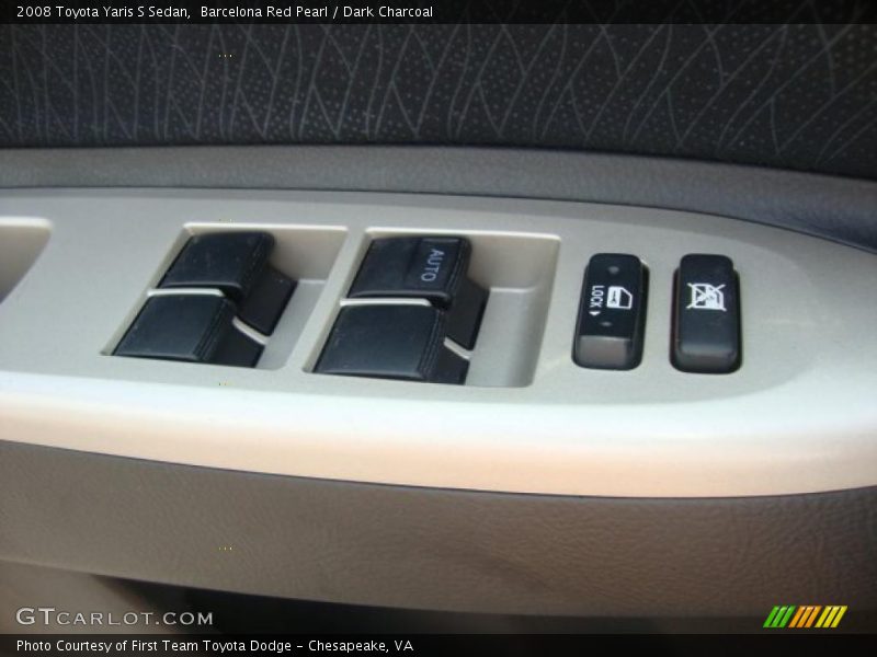 Barcelona Red Pearl / Dark Charcoal 2008 Toyota Yaris S Sedan